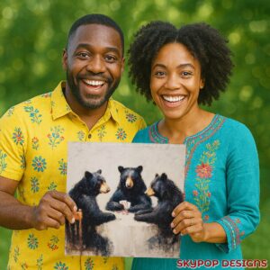 Bear Poker Night Art