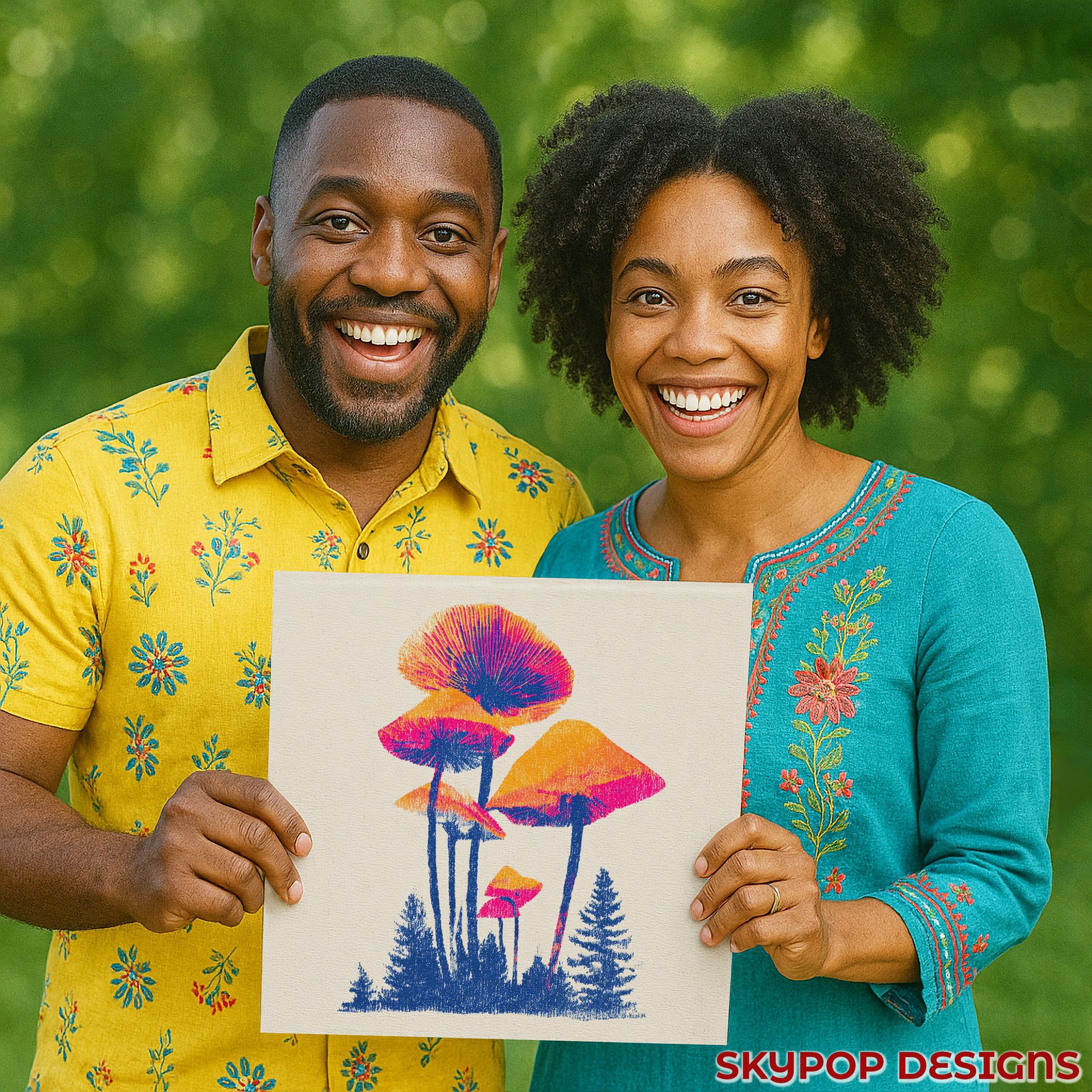 9.jpg Colorful Mushroom Art