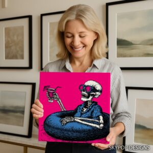 Skeleton Cocktail Party Art