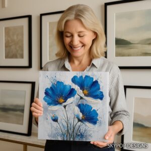 Blue Floral Art