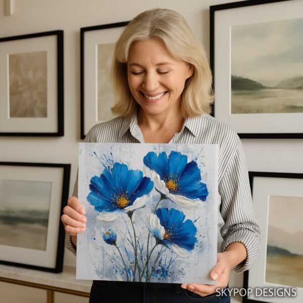 Blue Floral Art