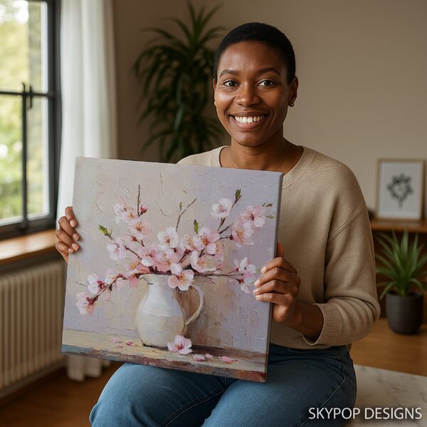 Cherry Blossom Vase Art