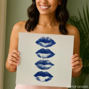 Blue Lips Art