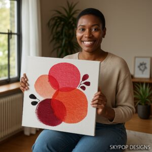 Red Circles Art