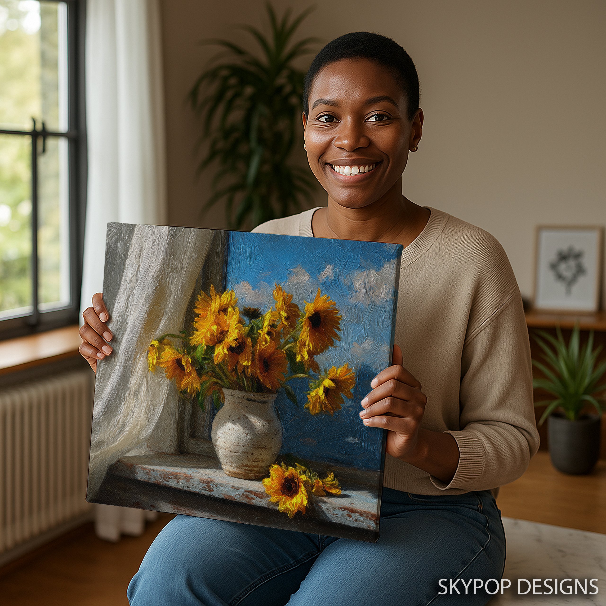 9.jpg Sunflower Vase Art
