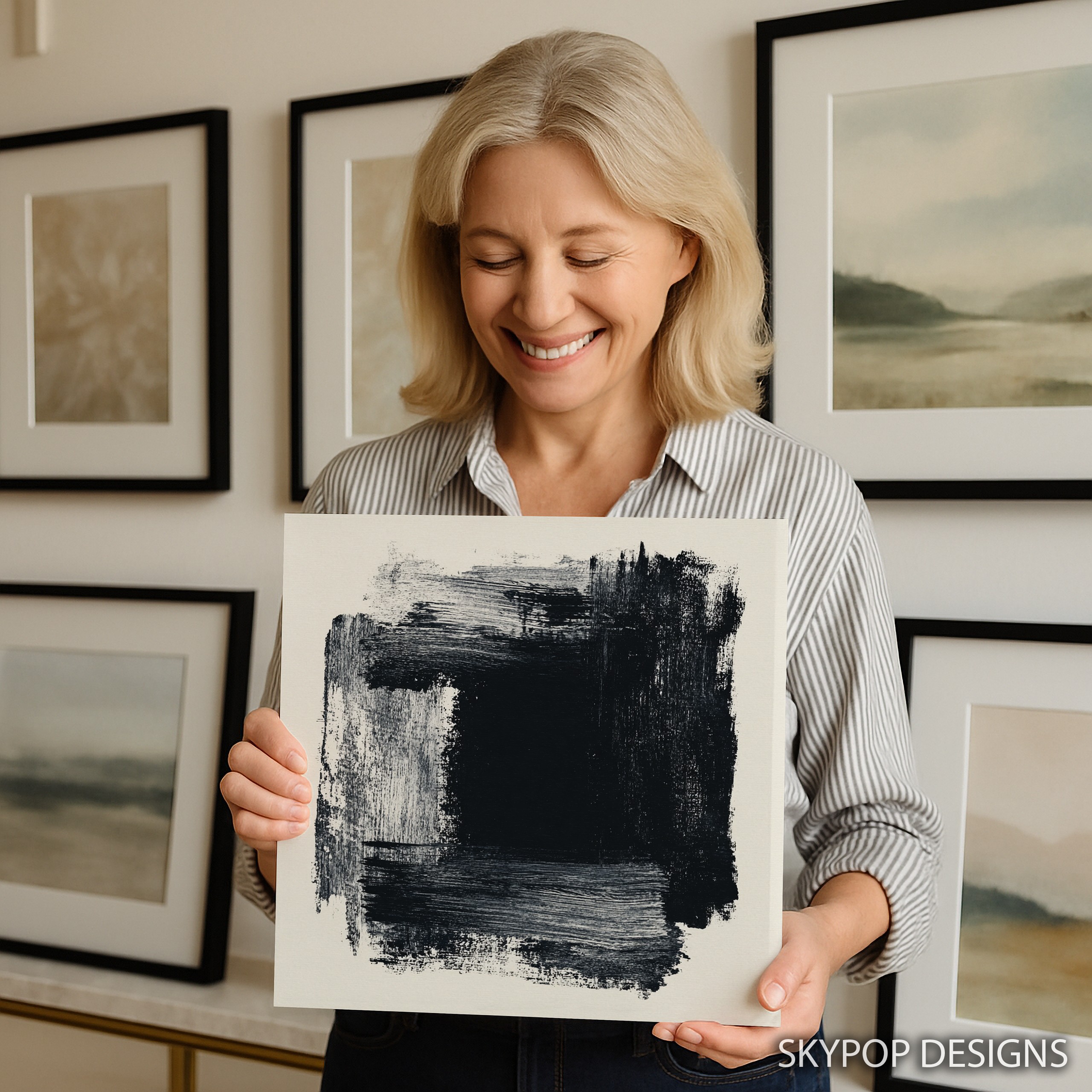 9.jpg Black Brushstroke Art
