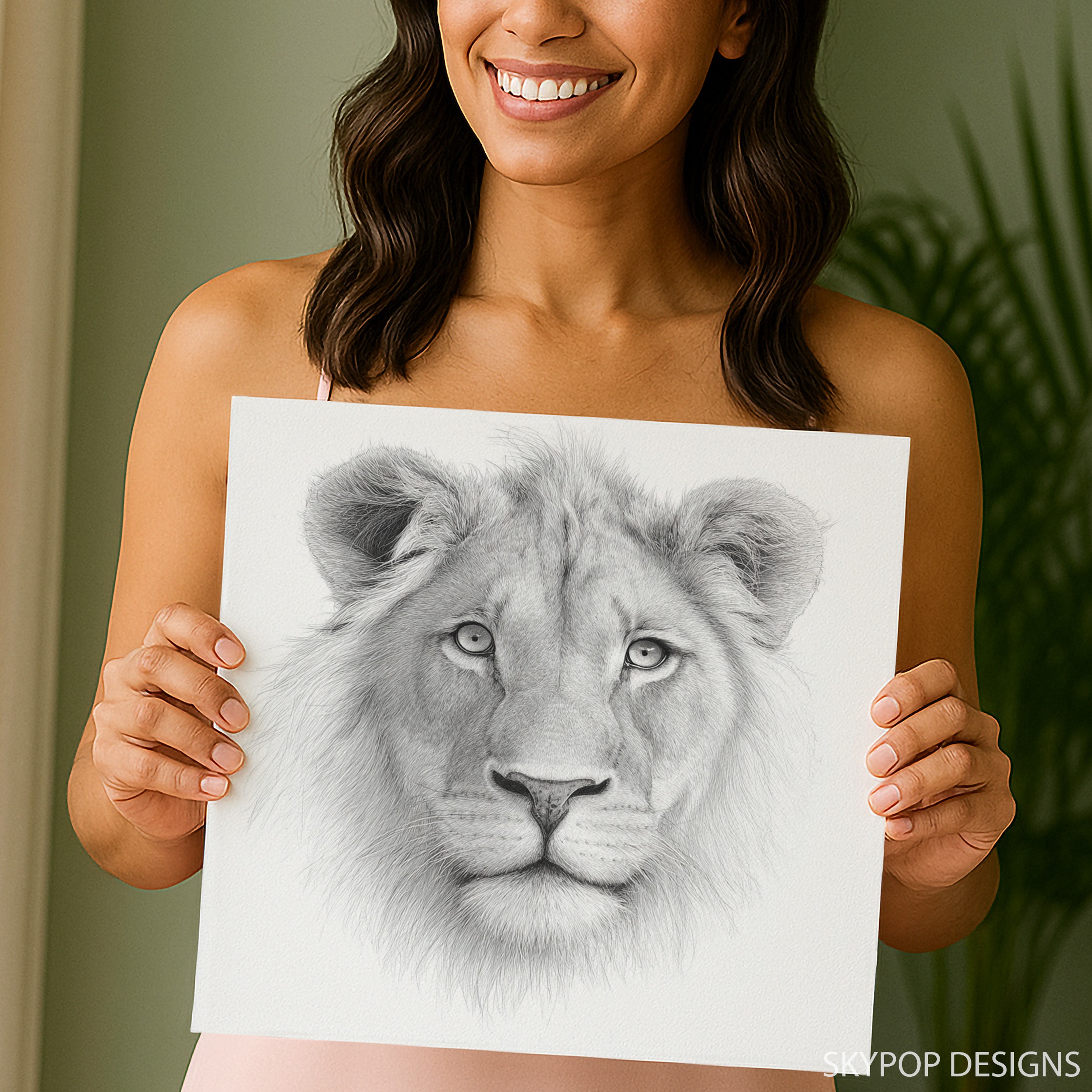 9.jpg Lion Portrait Art