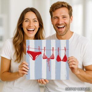 Red Bikini Art