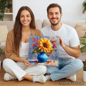 Sunflower Vase Art