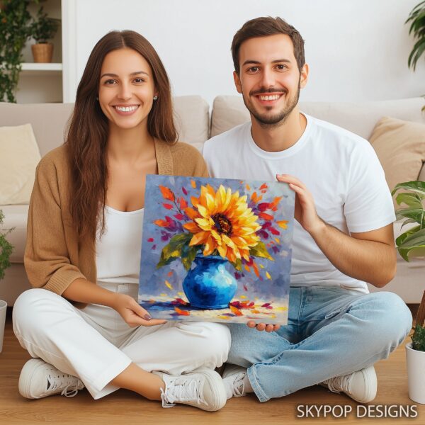 Sunflower Vase Art