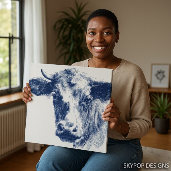 Blue Cow Art