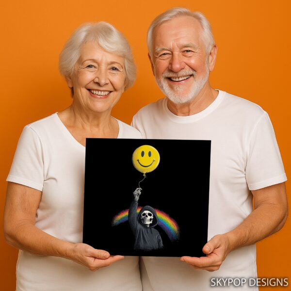 Grim Reaper Smiley Balloon Art