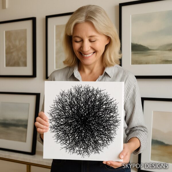 Intricate Branch Network Art