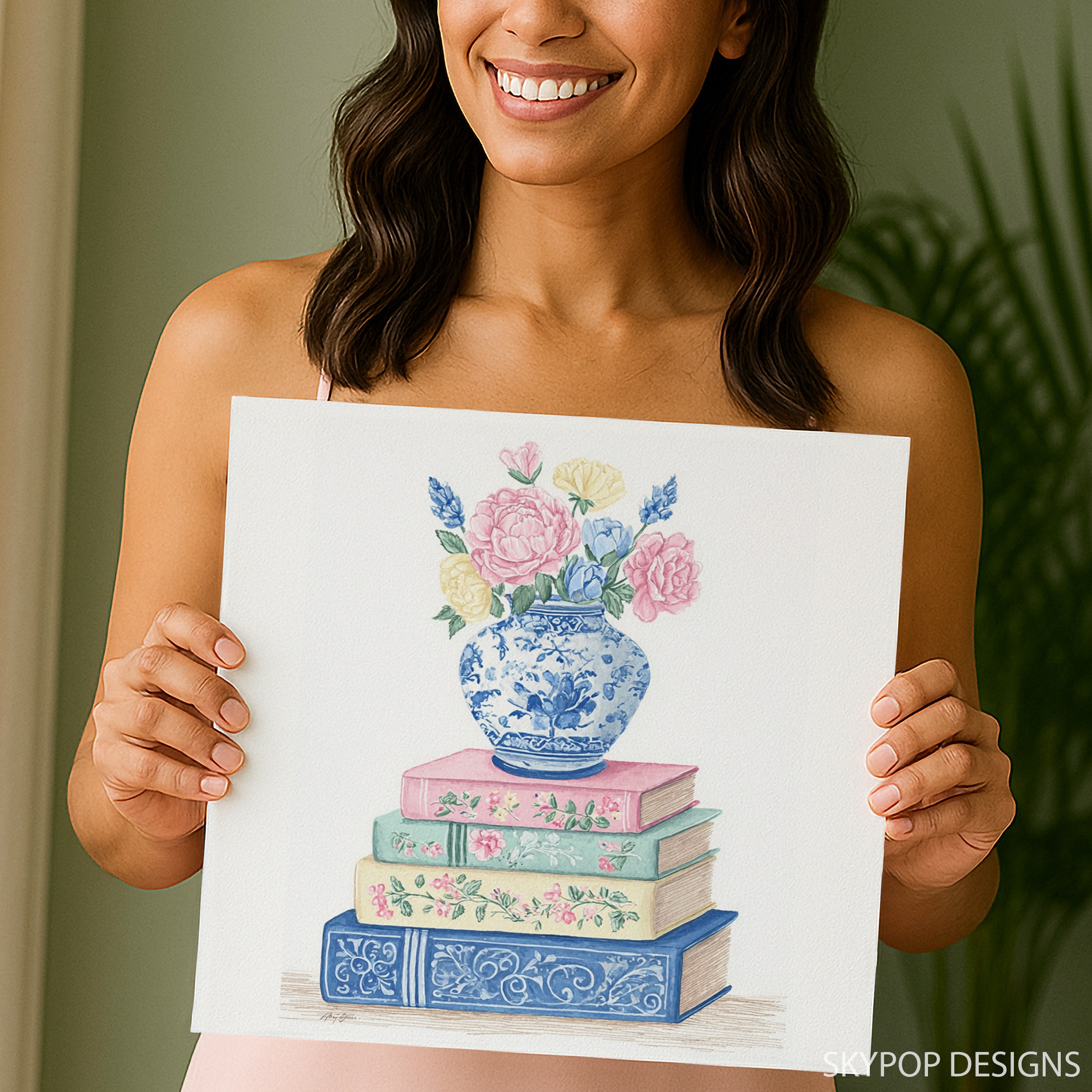 9.jpg Vintage Floral Book Art