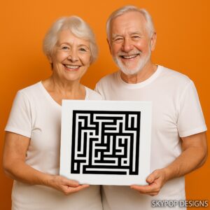 Geometric Maze Art