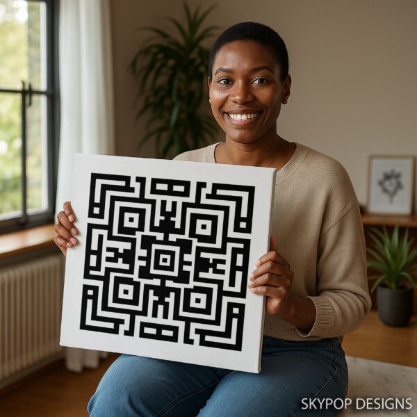 Geometric Maze Art