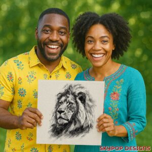 Lion Portrait Art