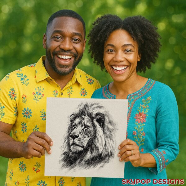 Lion Portrait Art