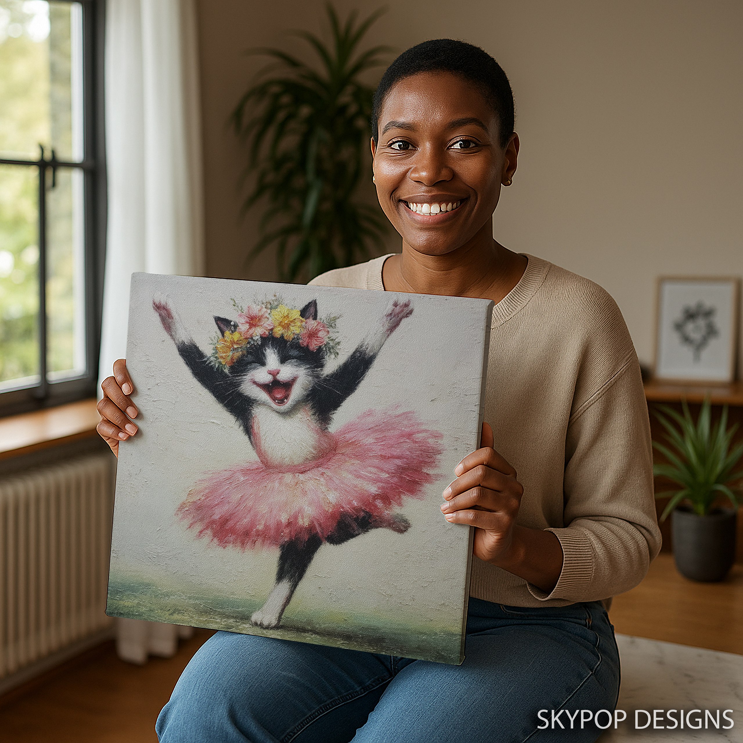 9.jpg Dancing Cat Art