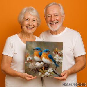 Bluebird Nest Art