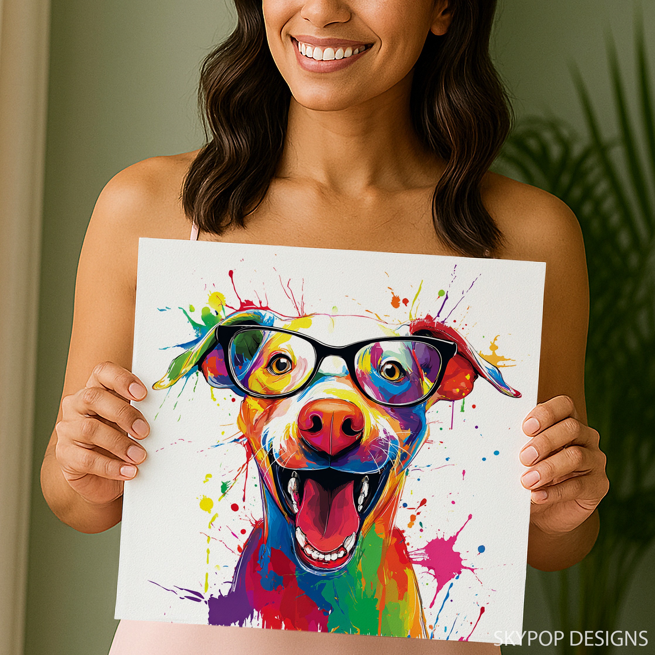 9.jpg Colorful Dog Glasses Art