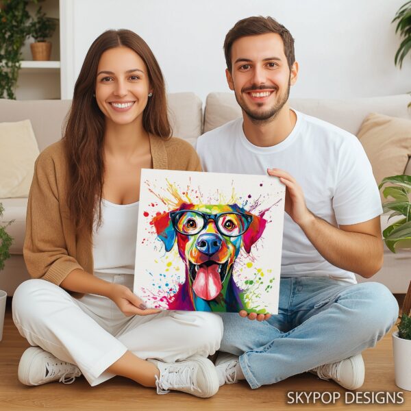 Colorful Dog Art