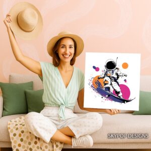 Astronaut Skater Art