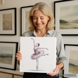 Ballerina Sketch Art