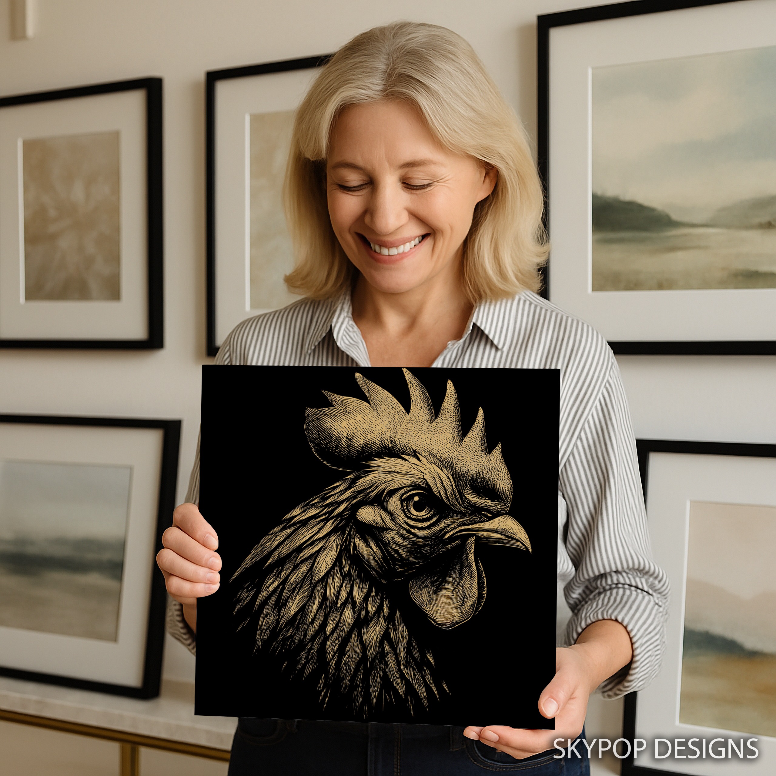 9.jpg Rooster Art