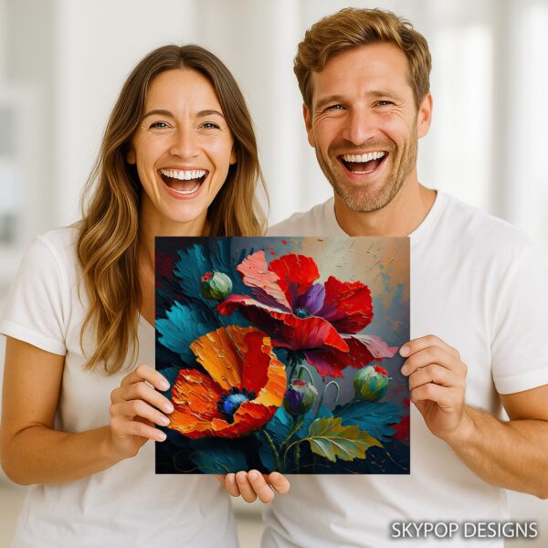 Vibrant Poppy Bloom Art