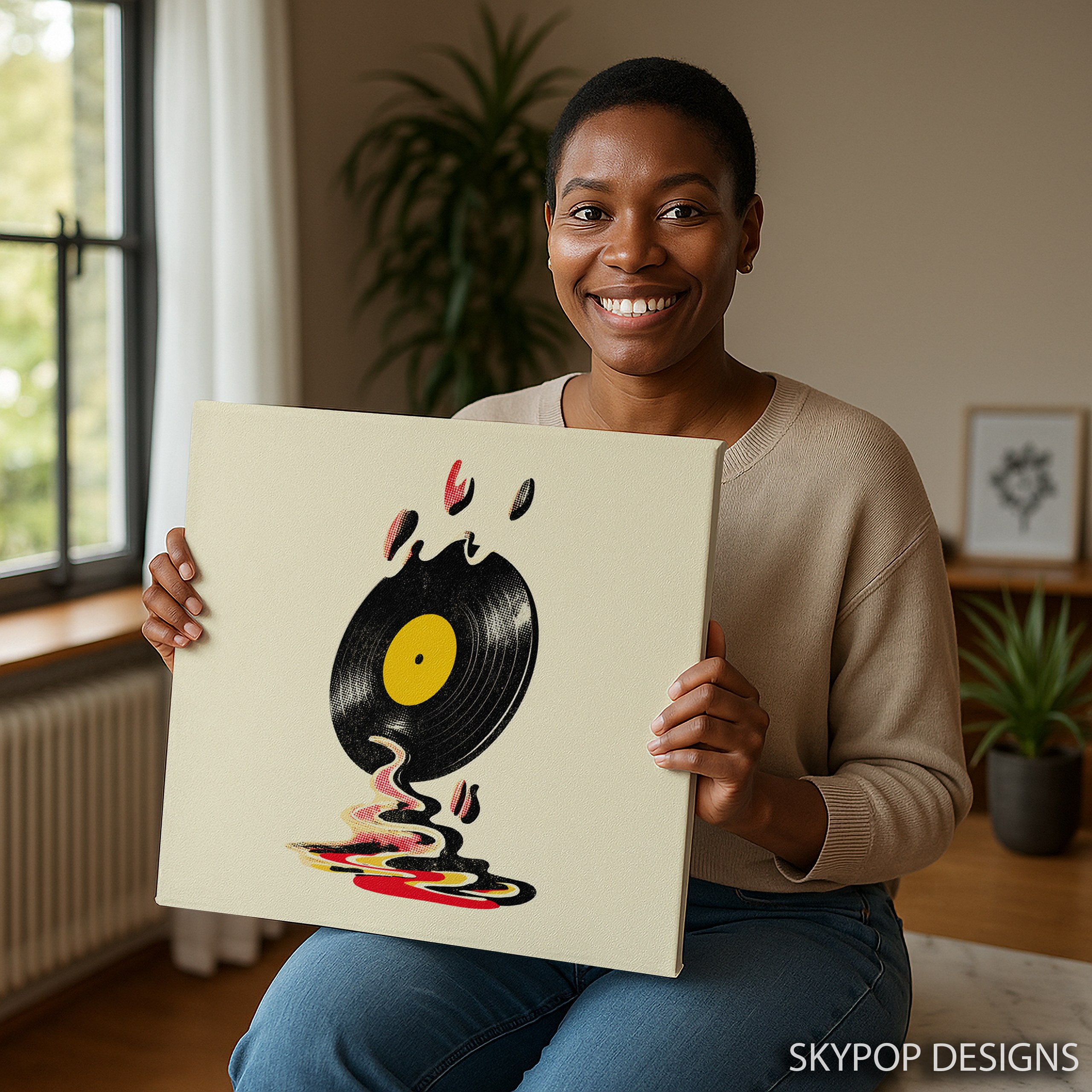 9.jpg Melting Vinyl Record Art