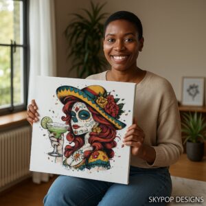 Day of the Dead Margarita Art