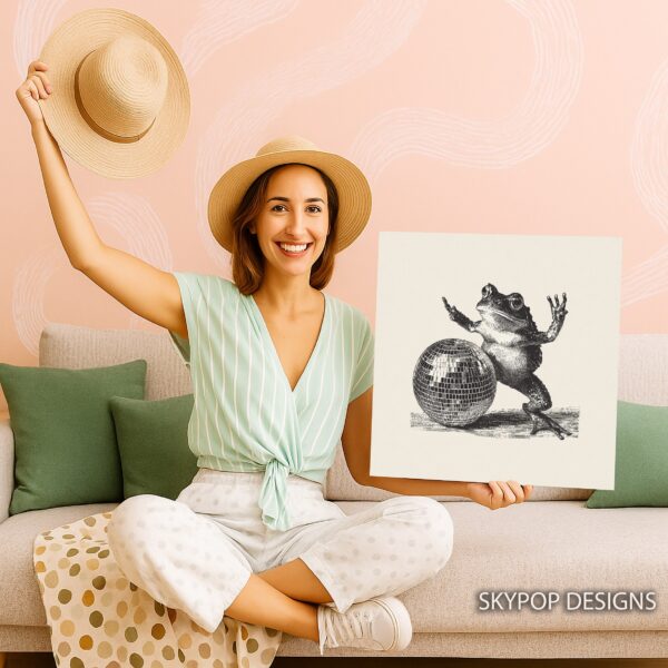 Disco Frog Art