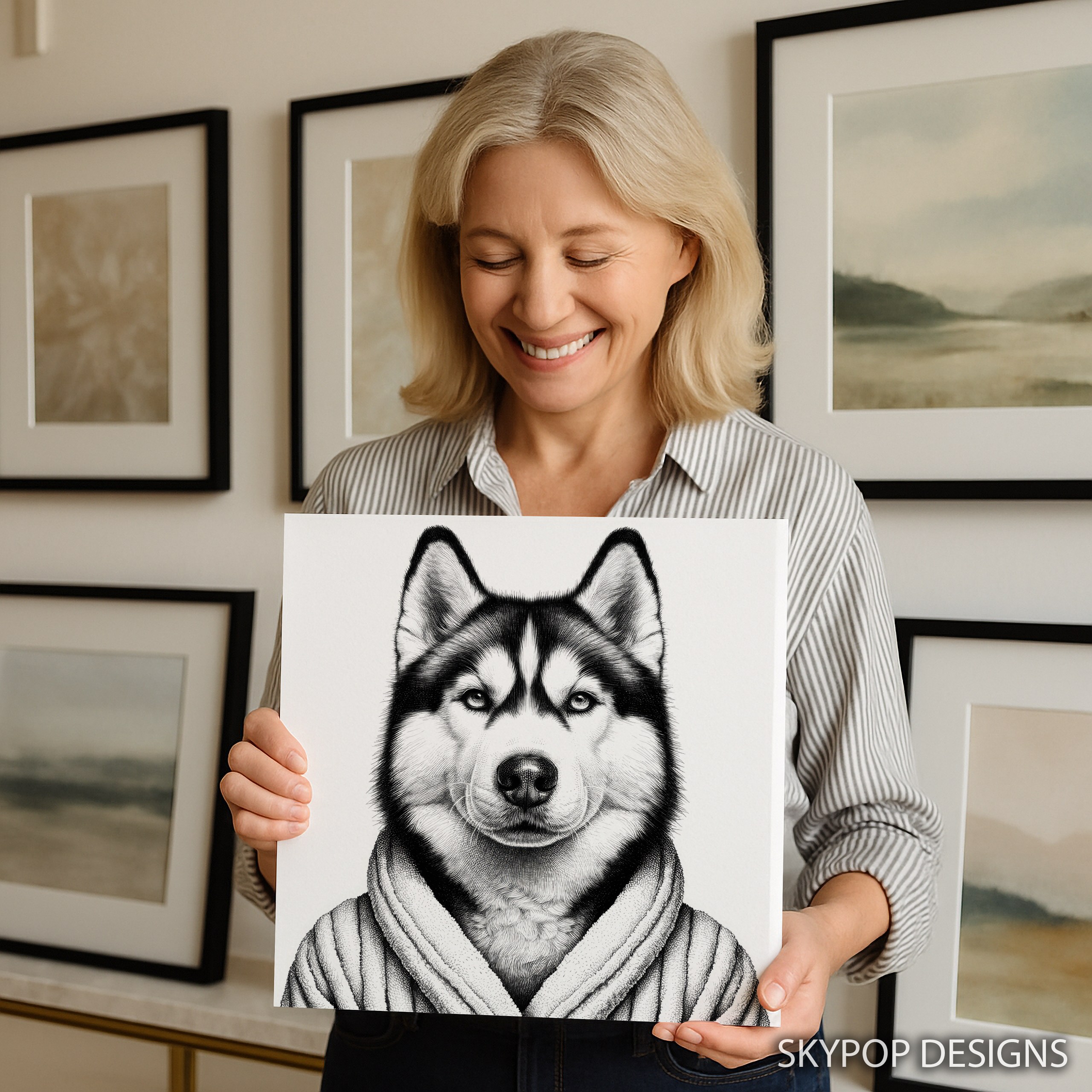 9.jpg Siberian Husky Art
