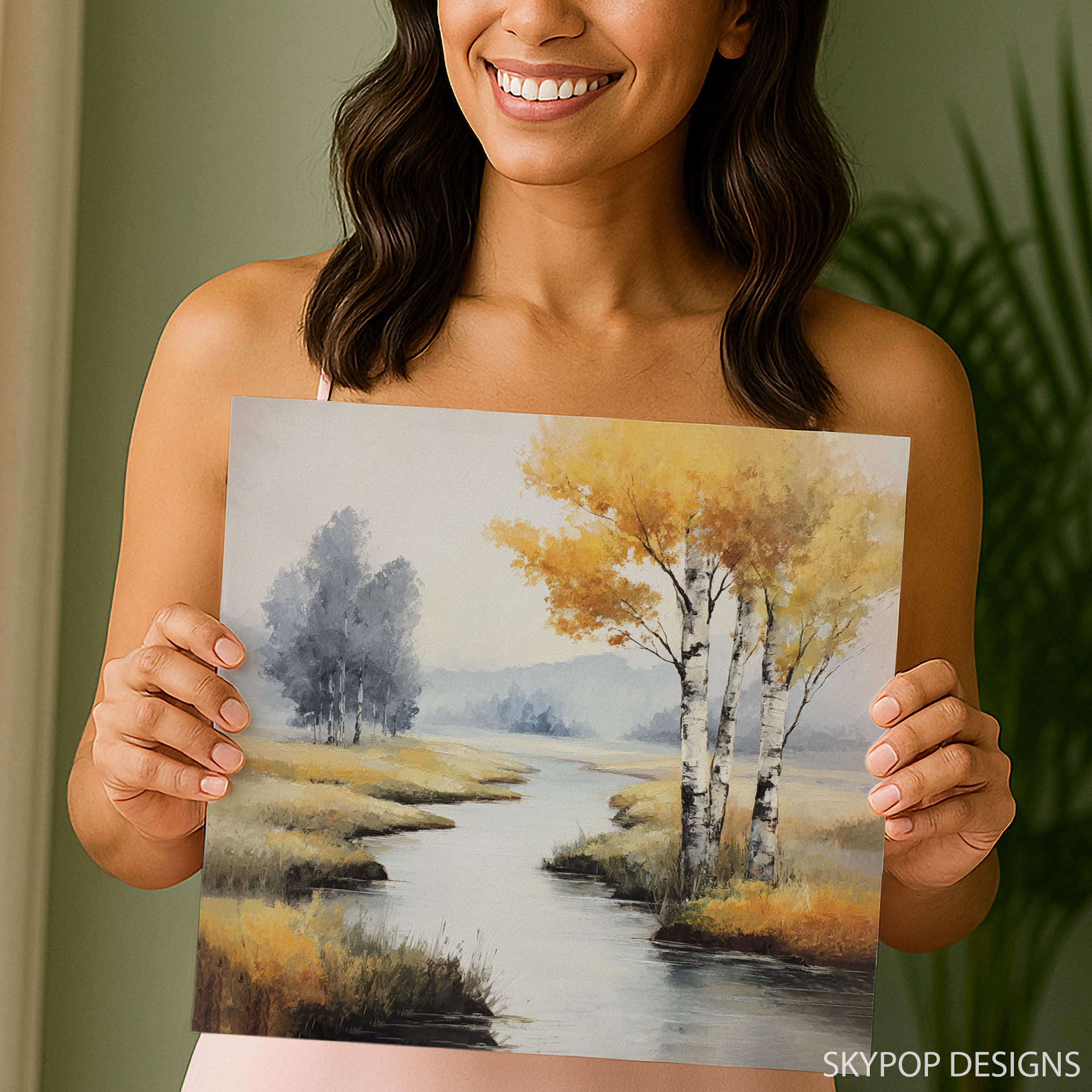 9.jpg Autumn Birch River Art