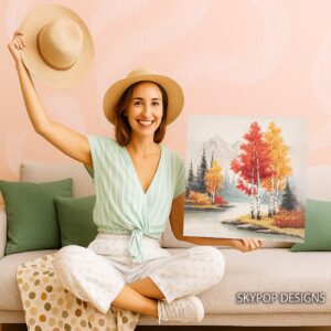 Autumn Birch Grove Art