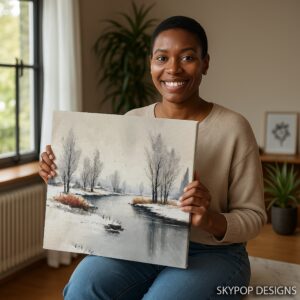 Winter Stream Art