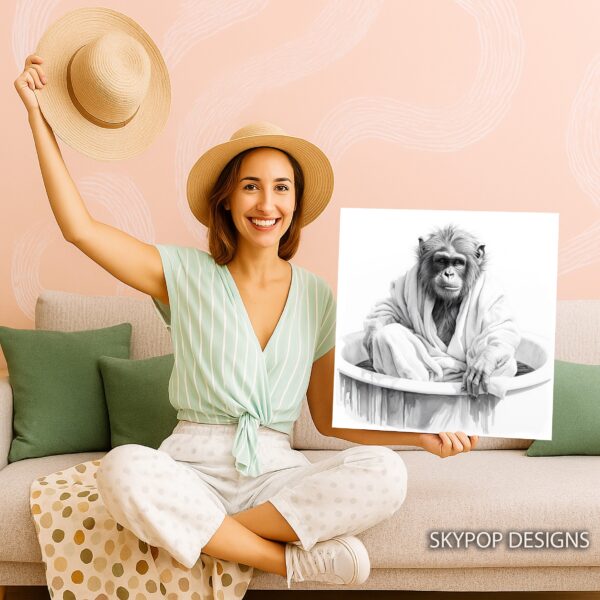 Chimpanzee Spa Art