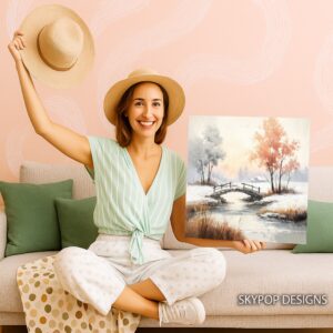 Winter Bridge Art