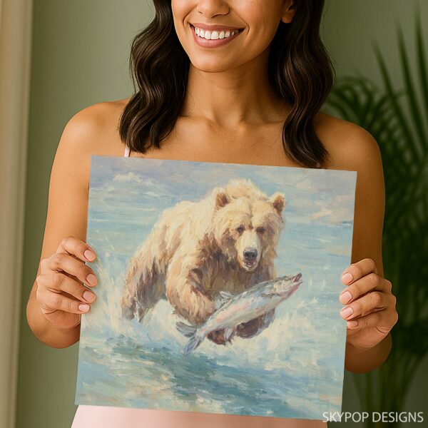 Bear Fishing Art