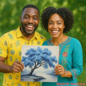 Blue Tree Art