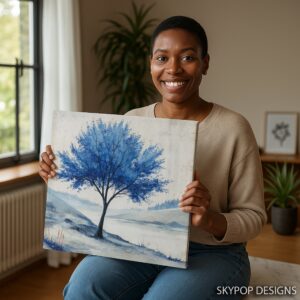 Blue Tree Art