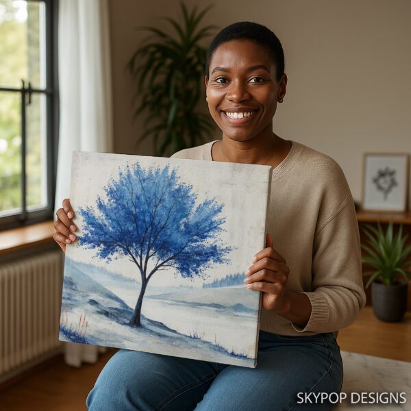 Blue Tree Art