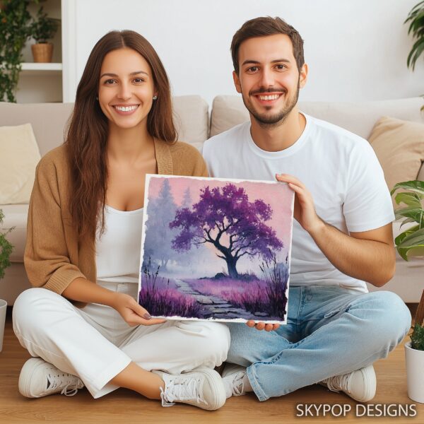 Purple Tree Art