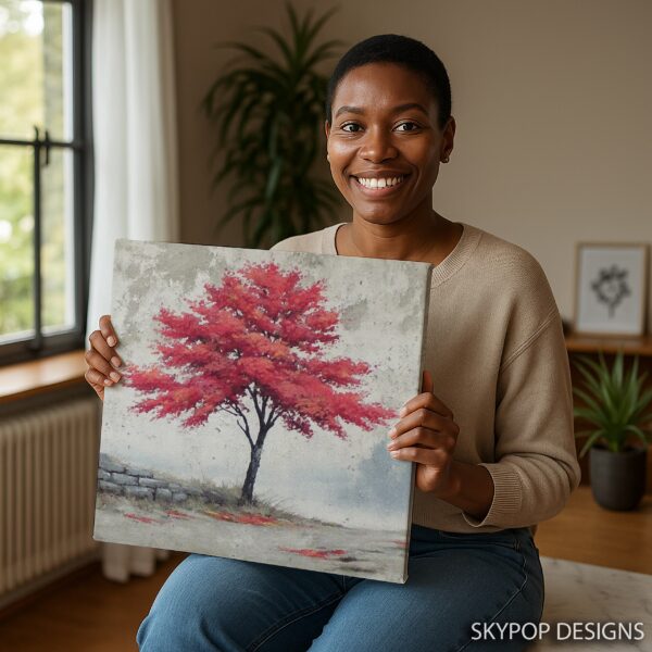 Red Maple Tree Art