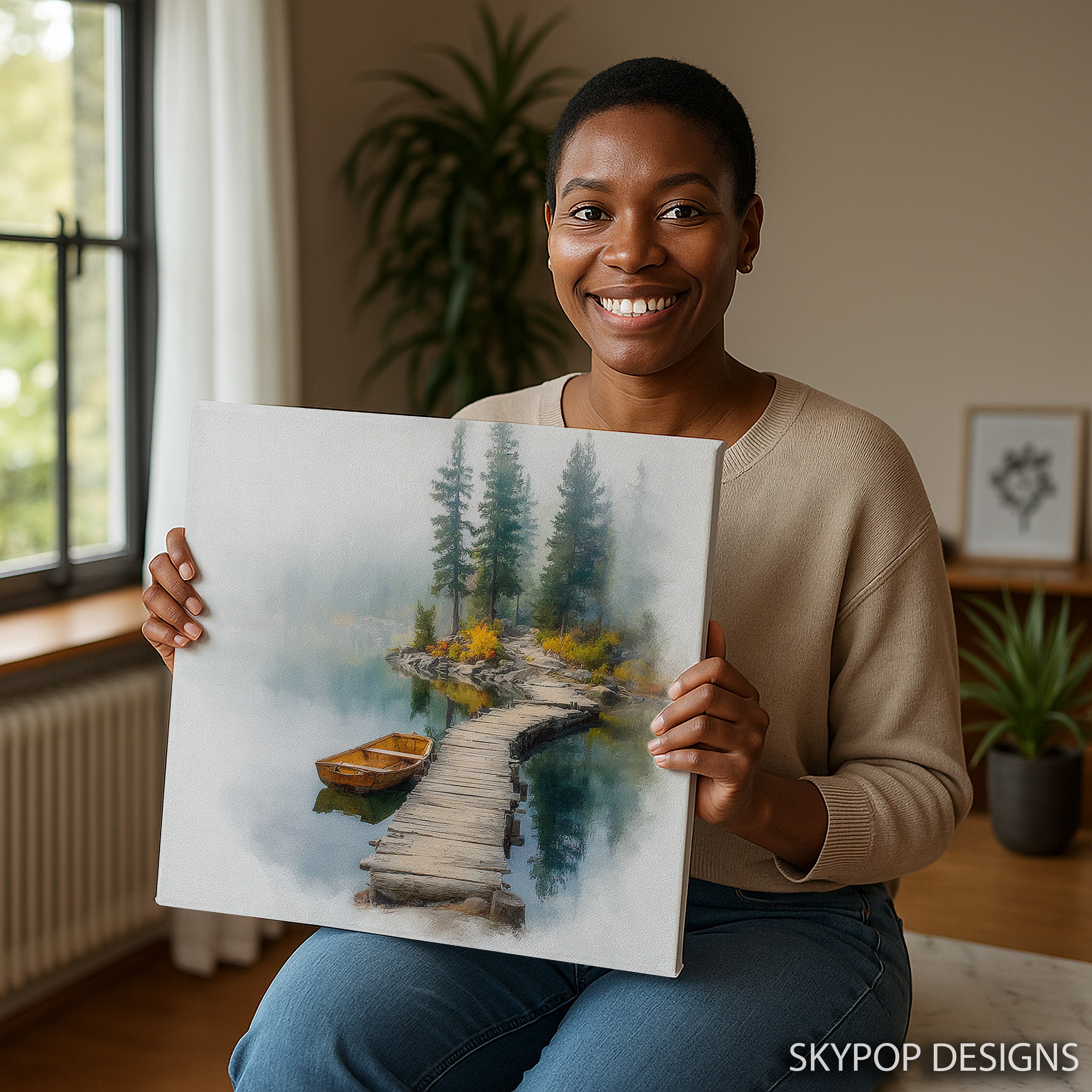 9.jpg Misty Lake Dock Art