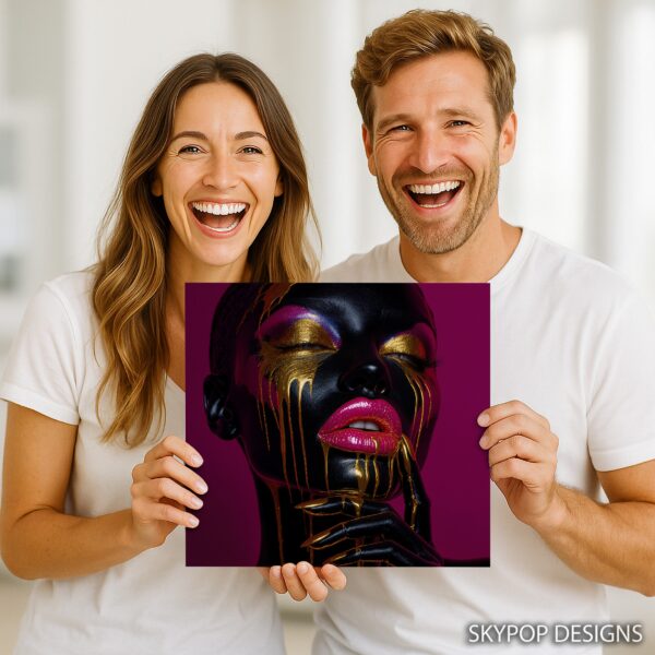 Liquid Gold Face Art
