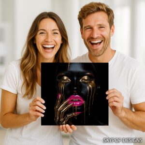 Golden Tears Beauty Art