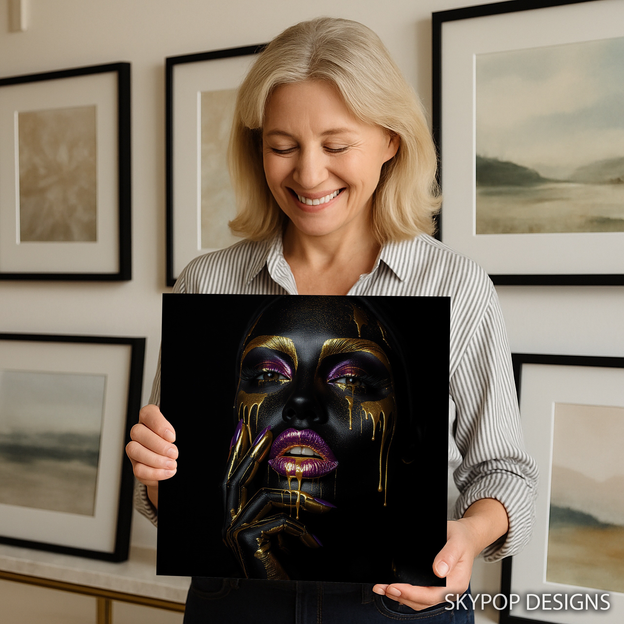 9.jpg Golden Drip Face Art