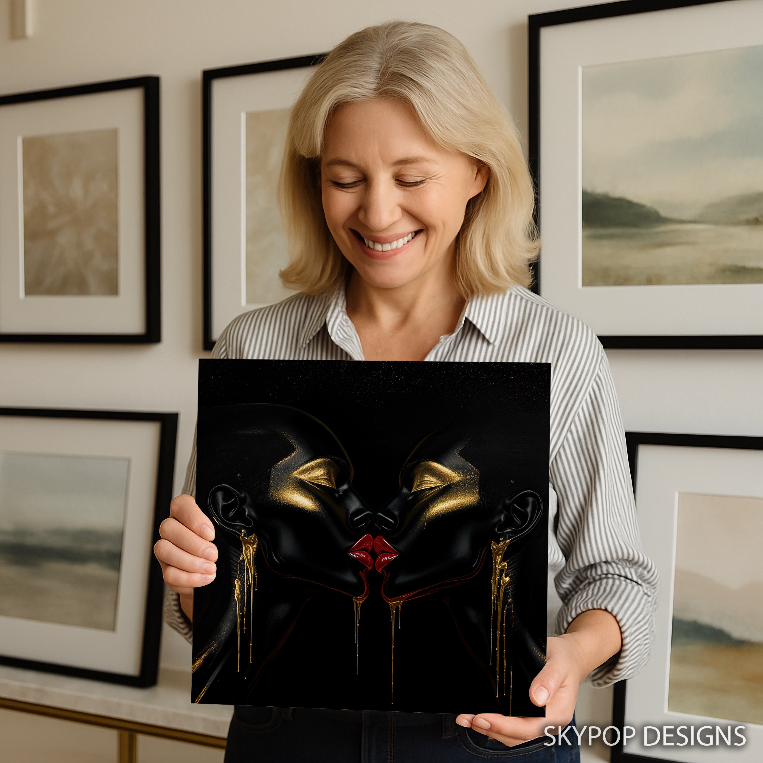 9.jpg Golden Kiss Black Art